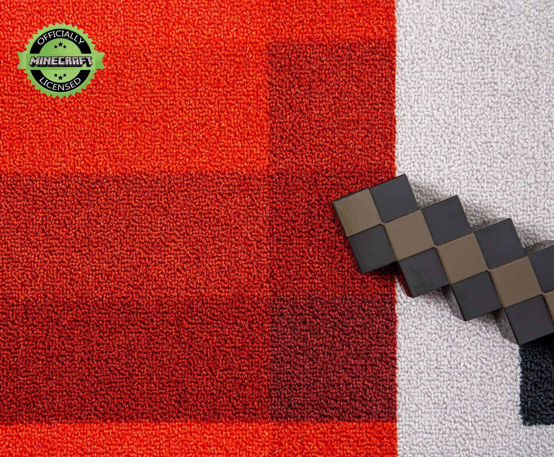 Minecraft Red TNT Block Square Area Rug | 52 Inches