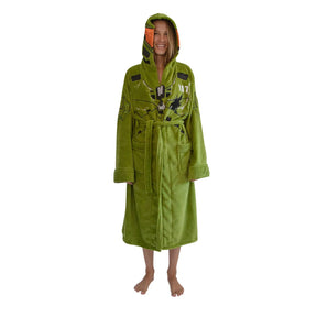 Halo Infinite Master Chief Hooded Bathrobe for Adults | One Size Fits Most