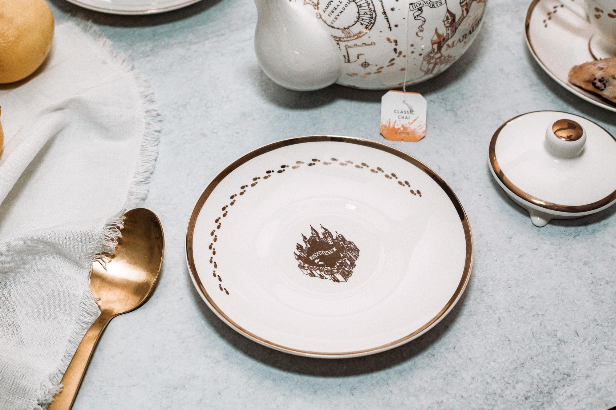 Harry Potter Marauders Map 10-Piece Porcelain Tea Set