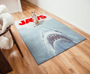 JAWS Movie Poster Printed Area Rug | 52 x 78 Inches
