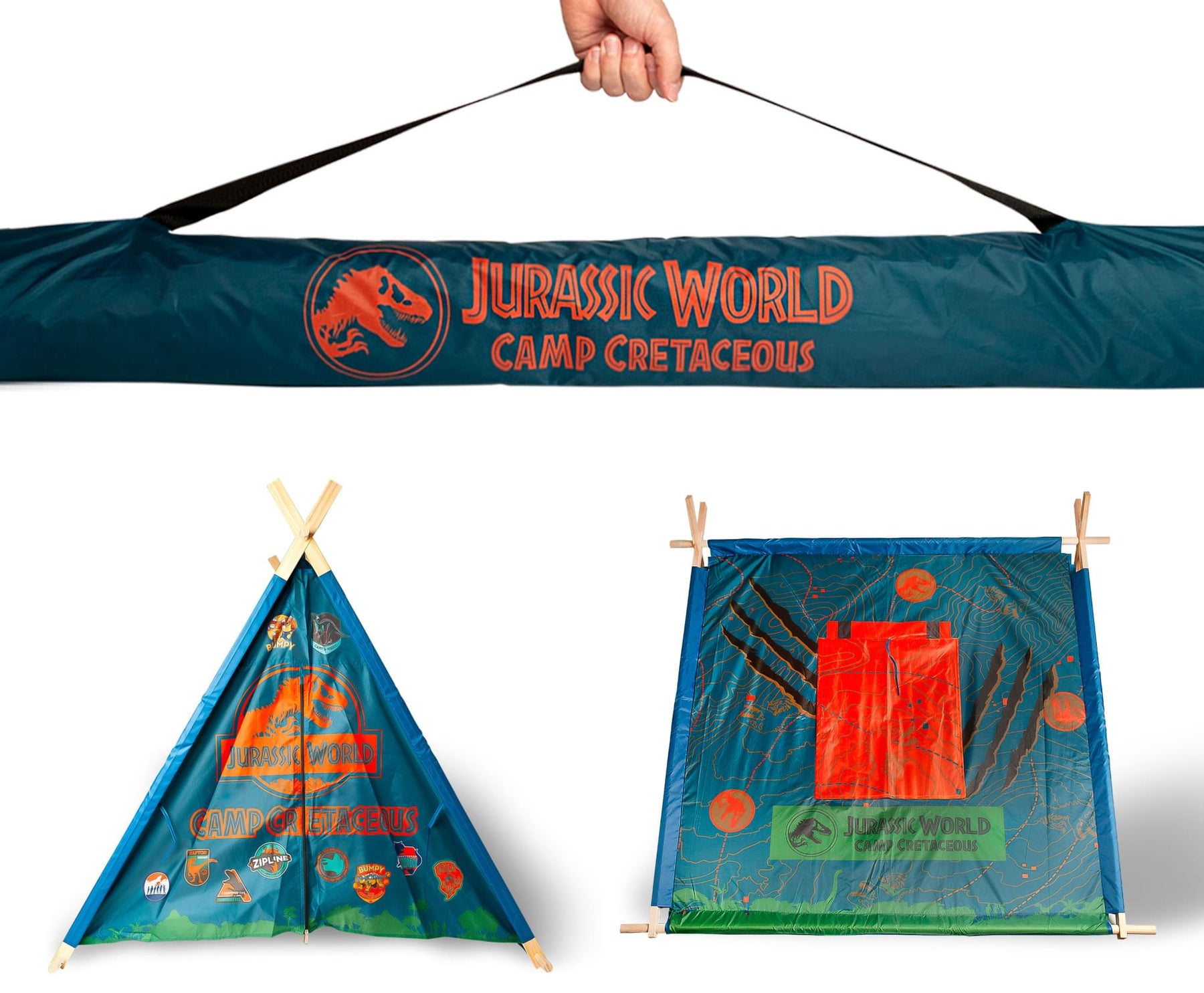 dinosaur tent 3d Jurassic World: Camp Cretaceous Indoor Teepee Tent Canopy