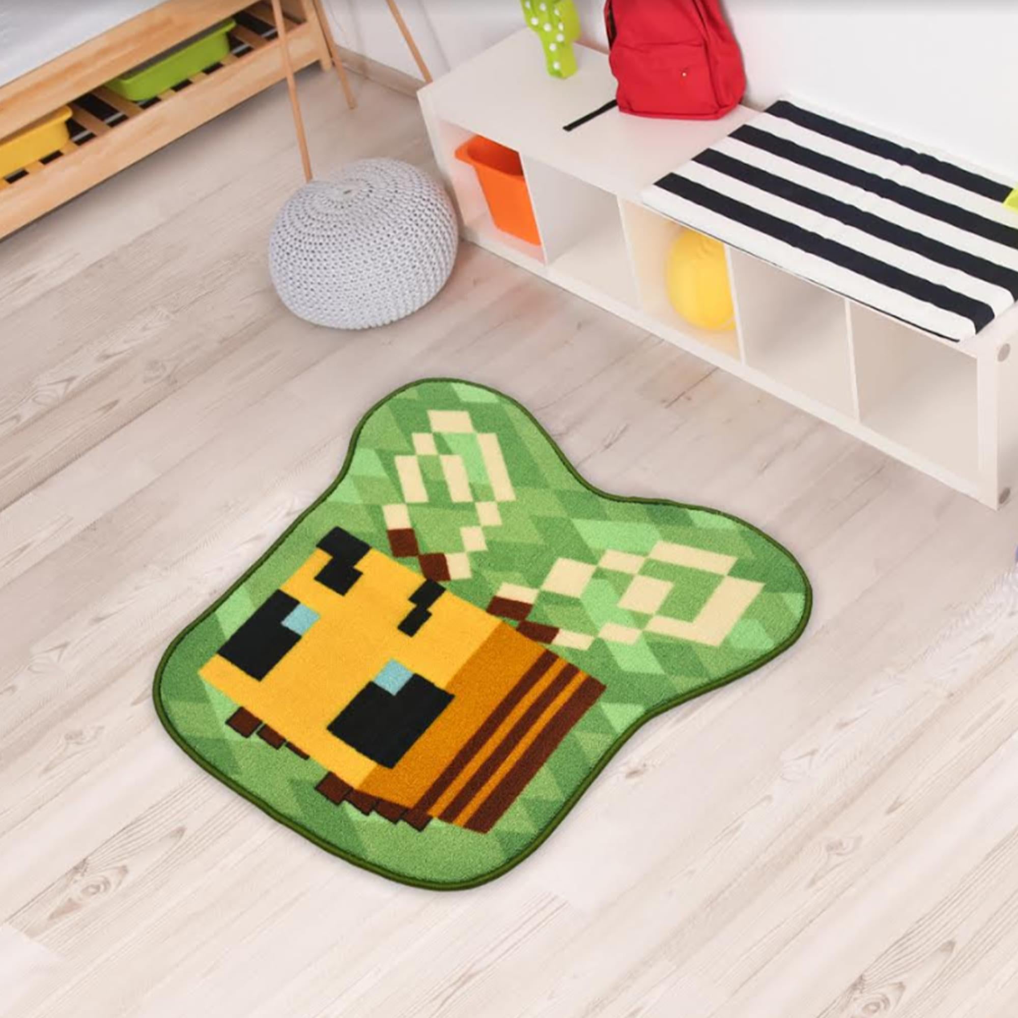 Minecraft Honey Bee Accent Rug | 31 x 29 Inches
