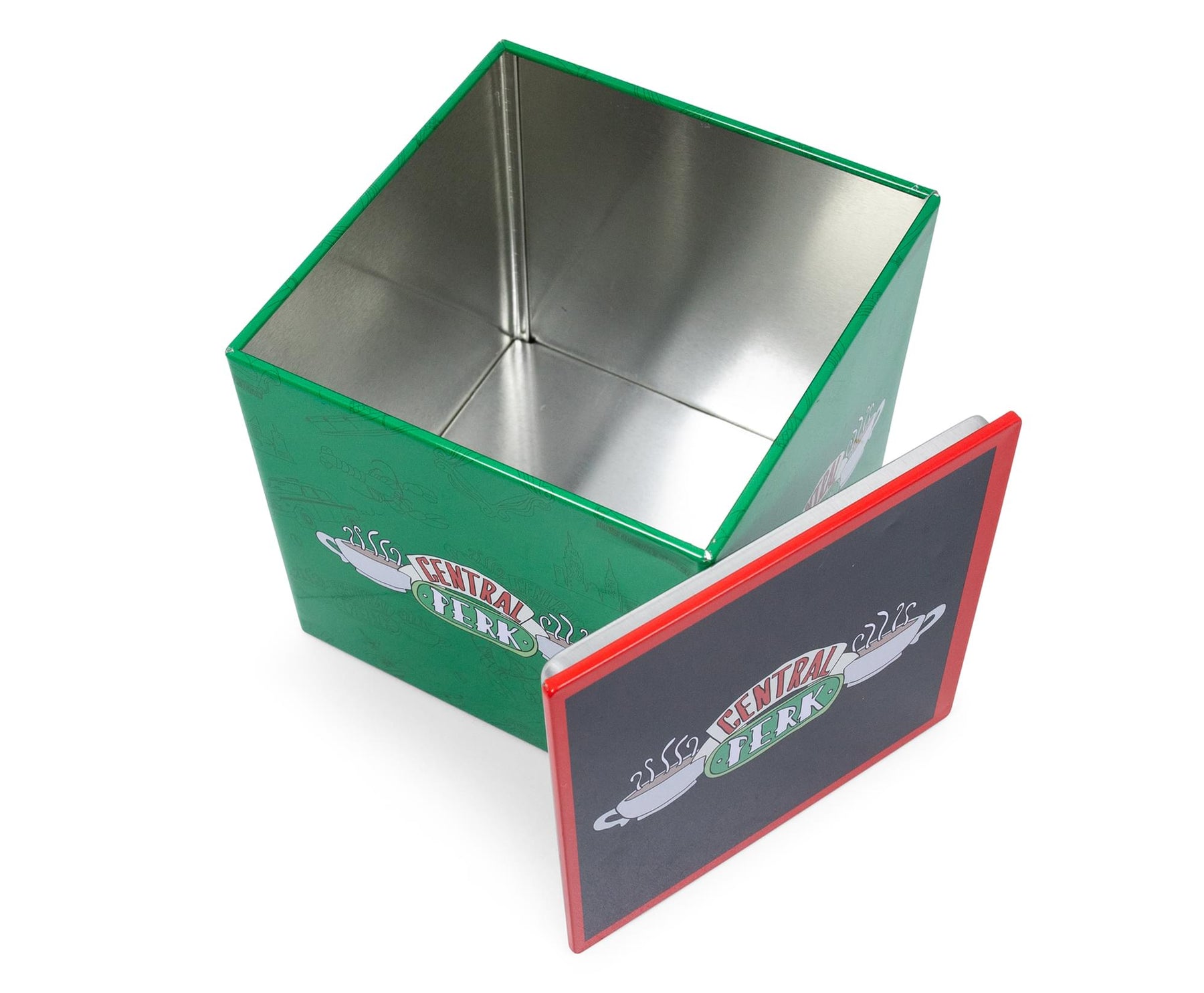 Friends Central Perk Tin Storage Box Cube Organizer with Lid | 4 Inches