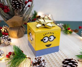 Despicable Me Minions Tin Storage Box Cube Organizer with Lid | 4 Inches