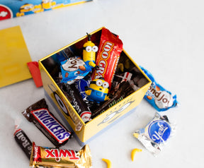 Despicable Me Minions Tin Storage Box Cube Organizer with Lid | 4 Inches