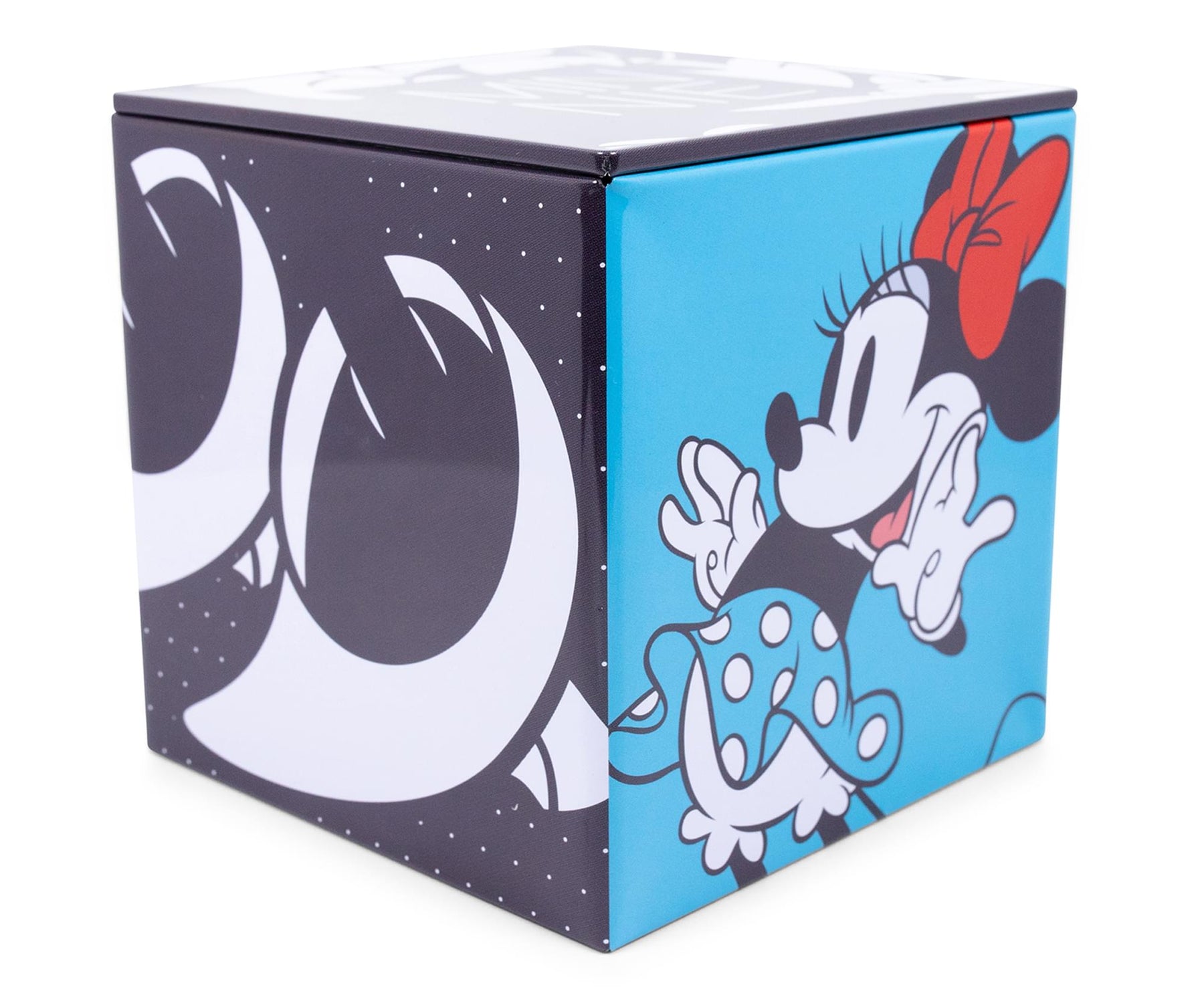 Disney All Eyes on Minnie Mouse Tin Storage Box Cube Organizer w/ Lid | 4 Inches