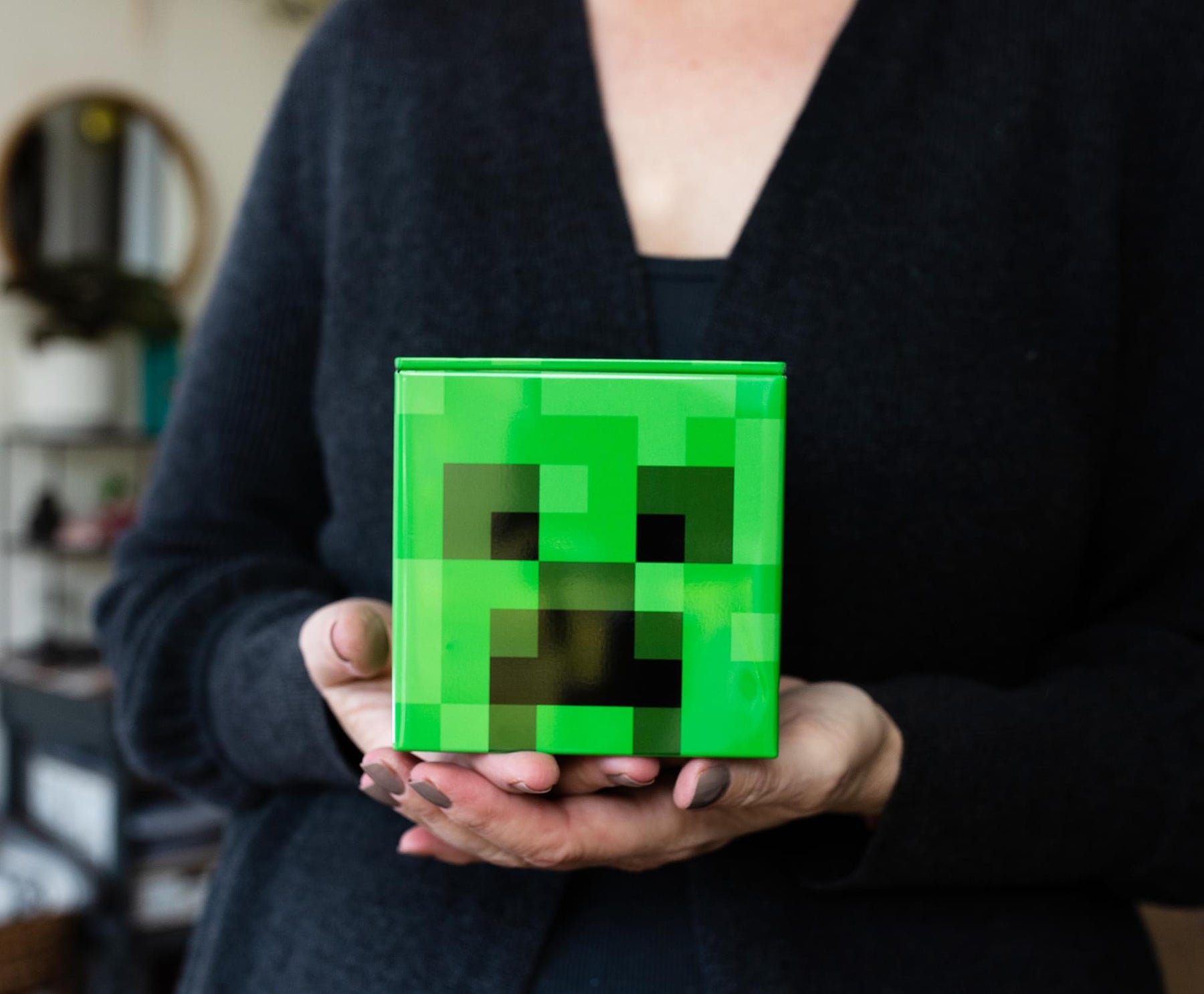 Minecraft Creeper Face Money Bank