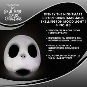 Disney The Nightmare Before Christmas Jack Skellington Mood Light | 6 Inches
