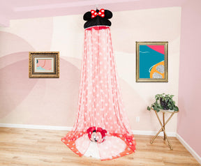 Disney Minnie Mouse Ceiling Bed Canopy | Hanging Curtain Netting