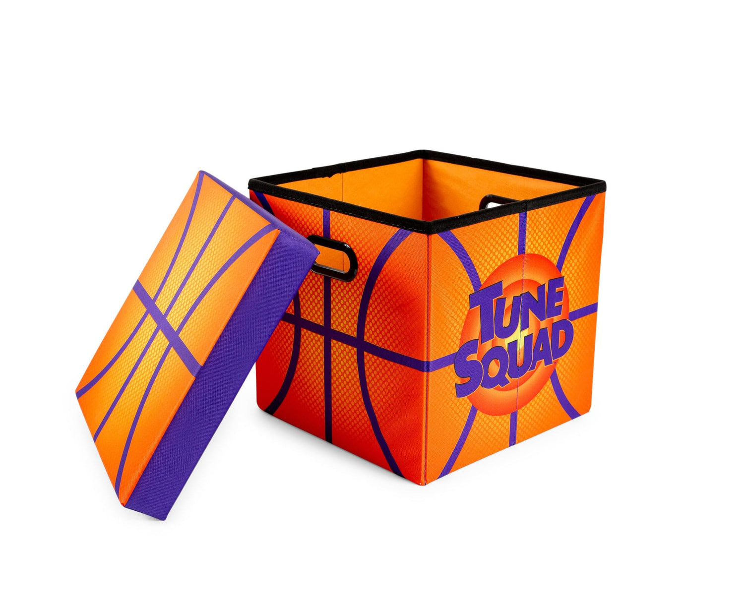 Space Jam Orange 15 Inch Storage Cube with Lid | Free Shipping