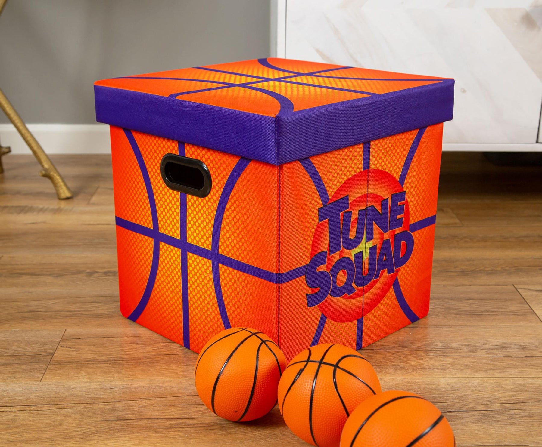 Space Jam: A New Legacy Orange Storage Bin Cube Organizer with Lid | 15 Inches