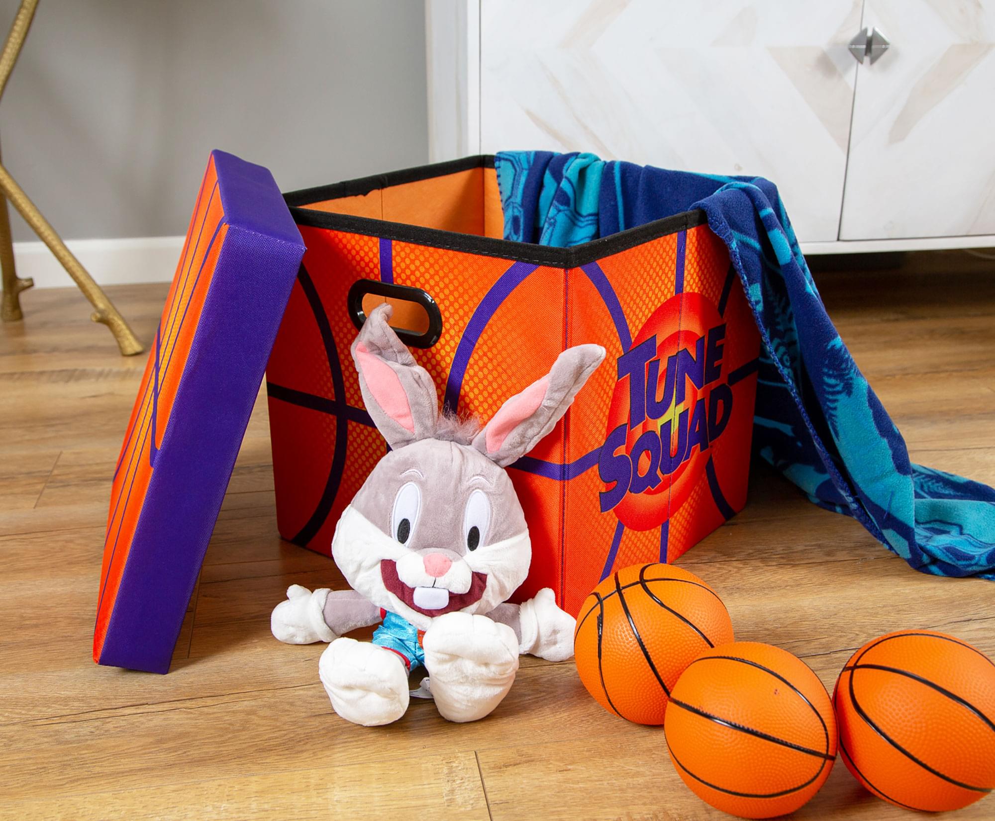 Space Jam: A New Legacy Orange Storage Bin Cube Organizer with Lid | 15 Inches