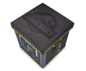 Jurassic World Foldable Storage Bin Cube Organizer with Lid | 15 Inches