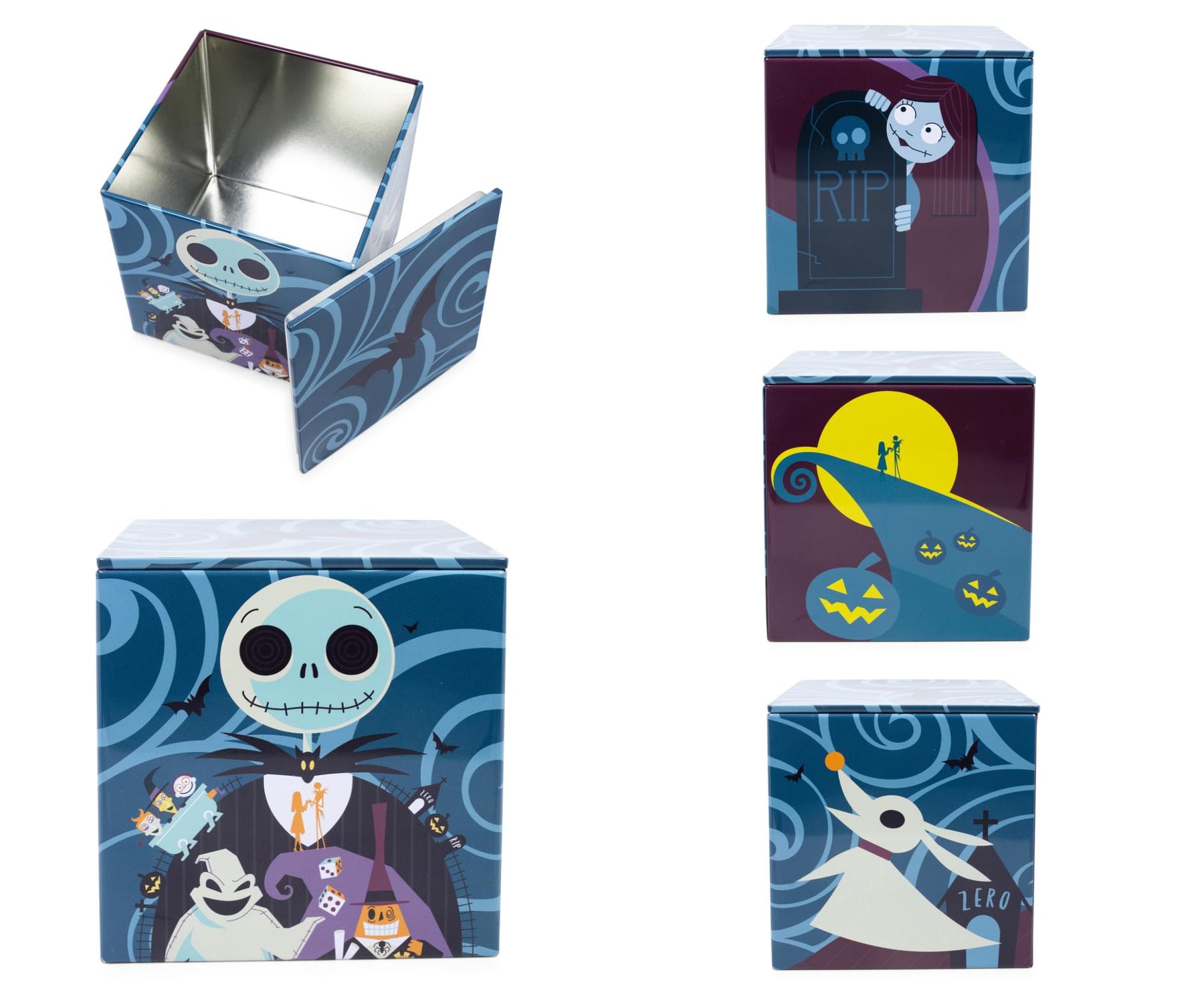 Disney Nightmare Before Christmas Jack Skellington Tin Storage Box | 4 Inches