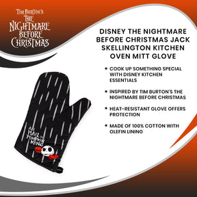 Disney The Nightmare Before Christmas Jack Skellington Kitchen Oven Mitt Glove