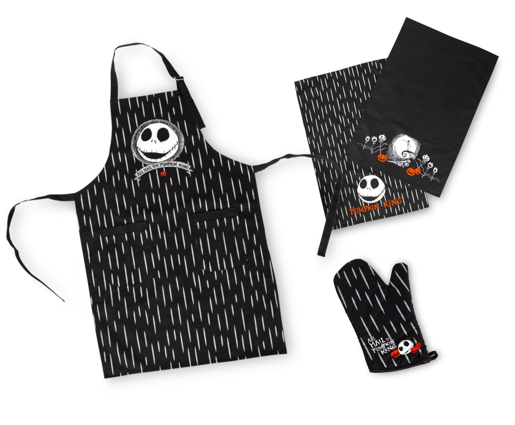 The Nightmare Before Christmas Jack Skellington Apron, Oven Mitt & Towel Set