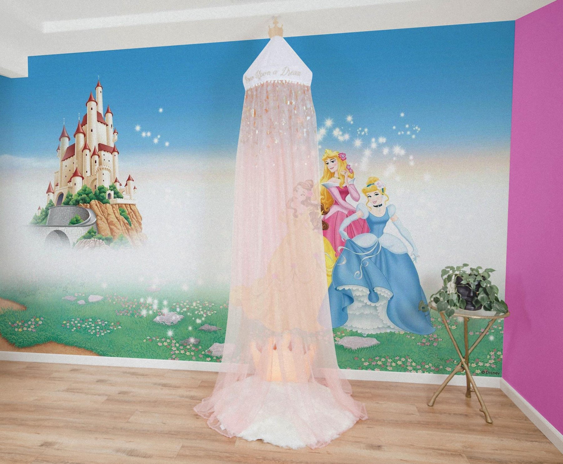 Disney Princess 100 x 180 Inch Celing Bed Canopy