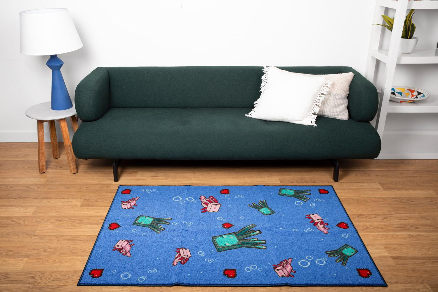 Minecraft Underwater 60 x 39 Inch Printed Area Rug | Free Shipping