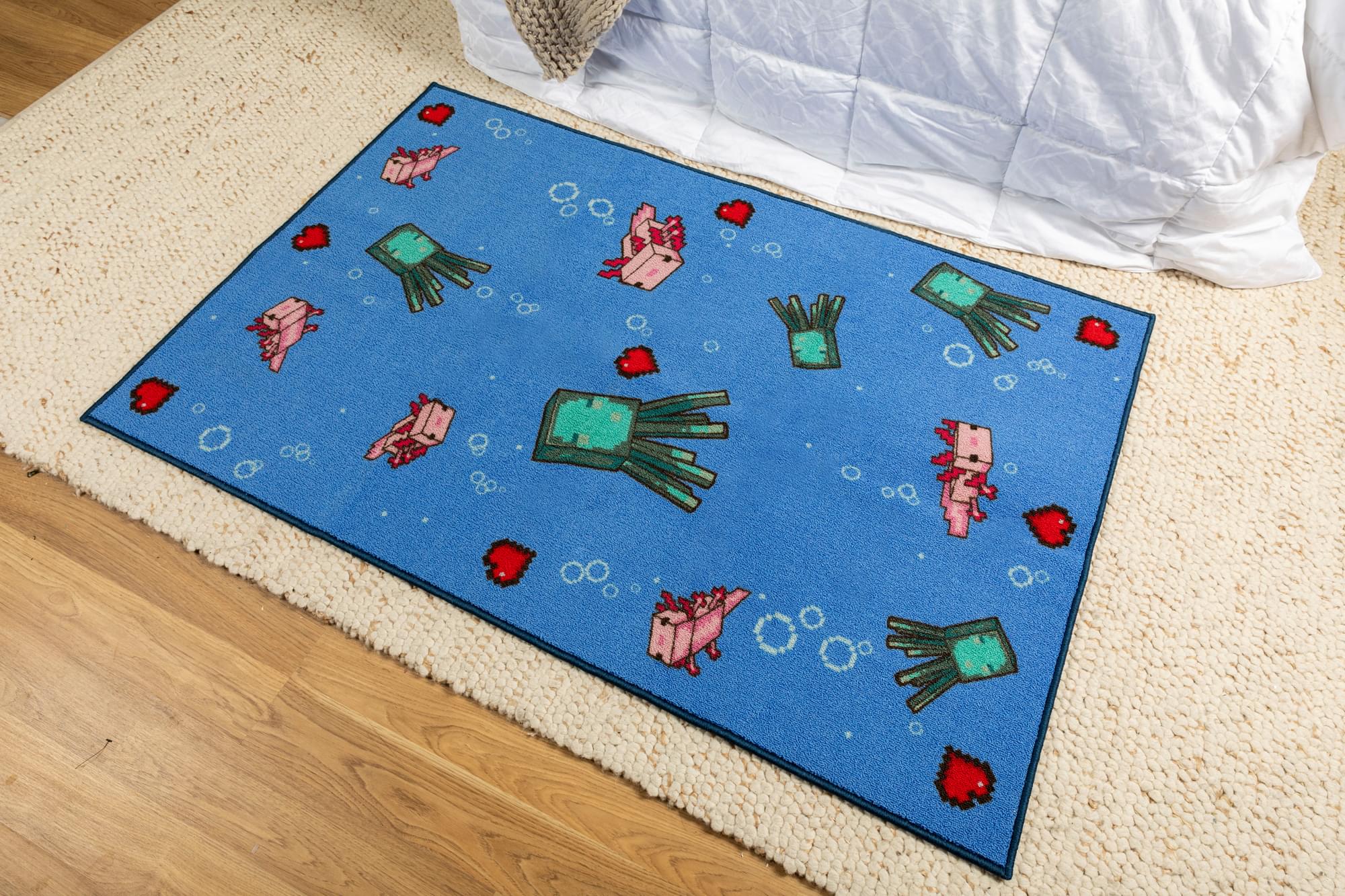 Minecraft Underwater Printed Area Rug | 60 x 39 Inches