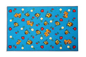 Minecraft Peaceful Printed Area Rug | 60 x 39 Inches