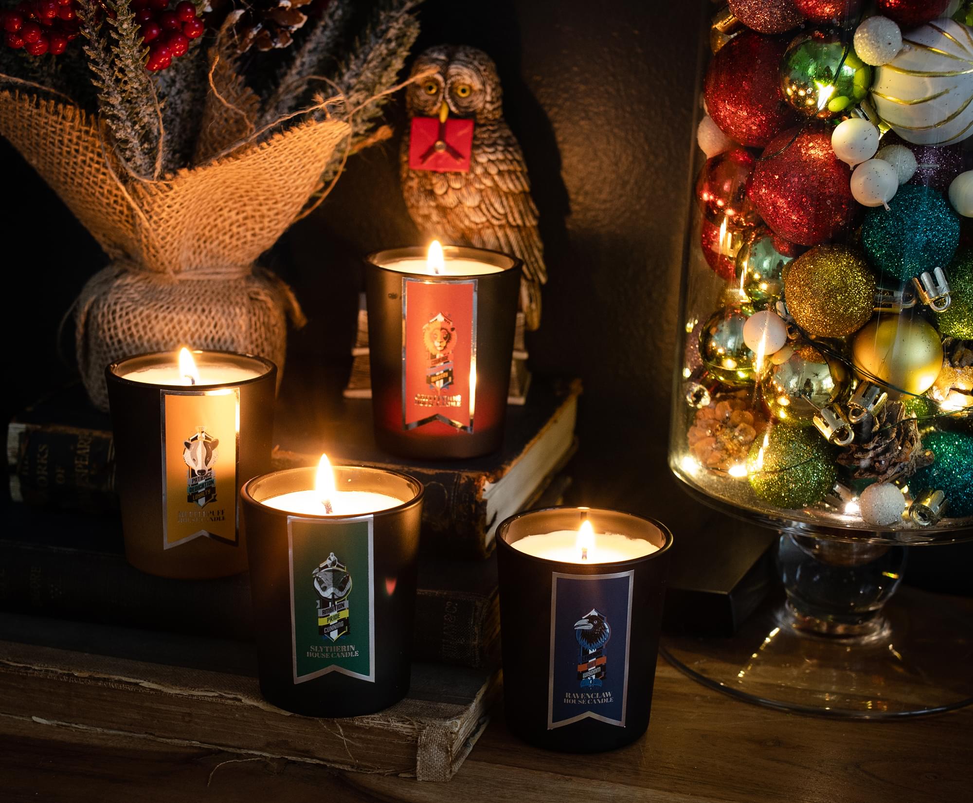 Harry Potter Hogwarts House Scented Soy Wax Candles | Set of 4