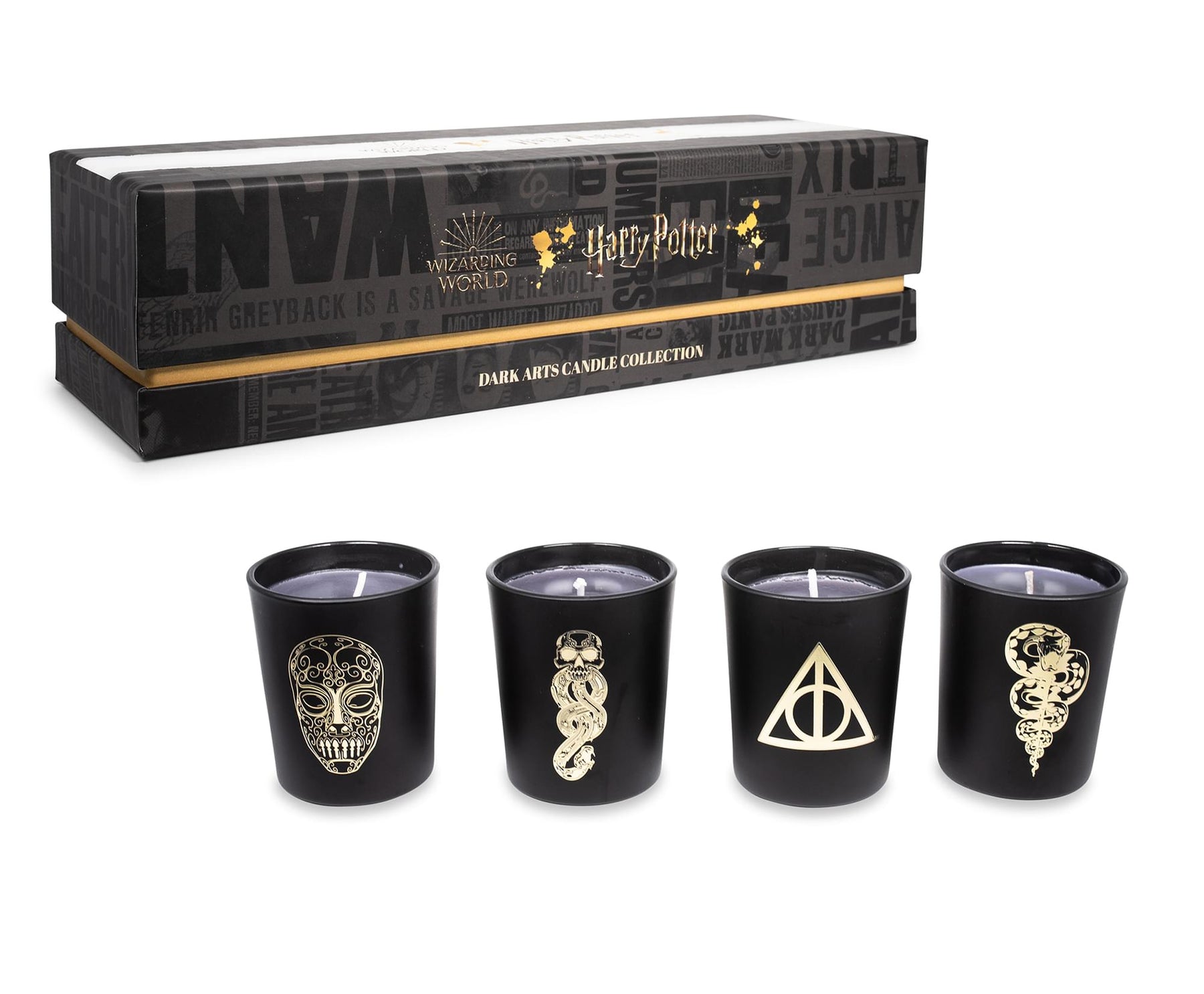 Harry Potter Dark Arts Scented Soy Wax Candle Collection | Set of 4