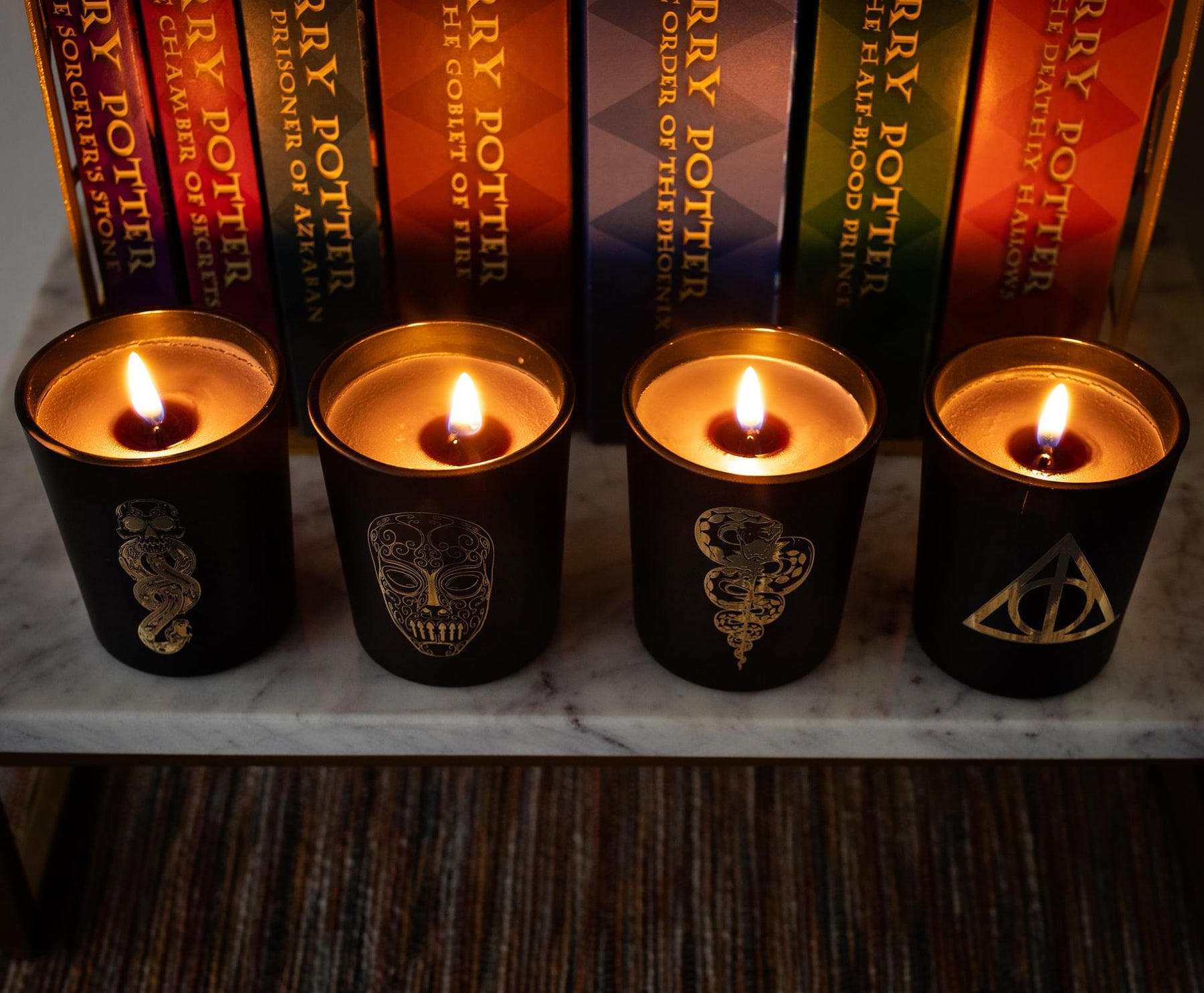 Harry Potter Dark Arts Scented Soy Wax Candle Collection | Set of 4