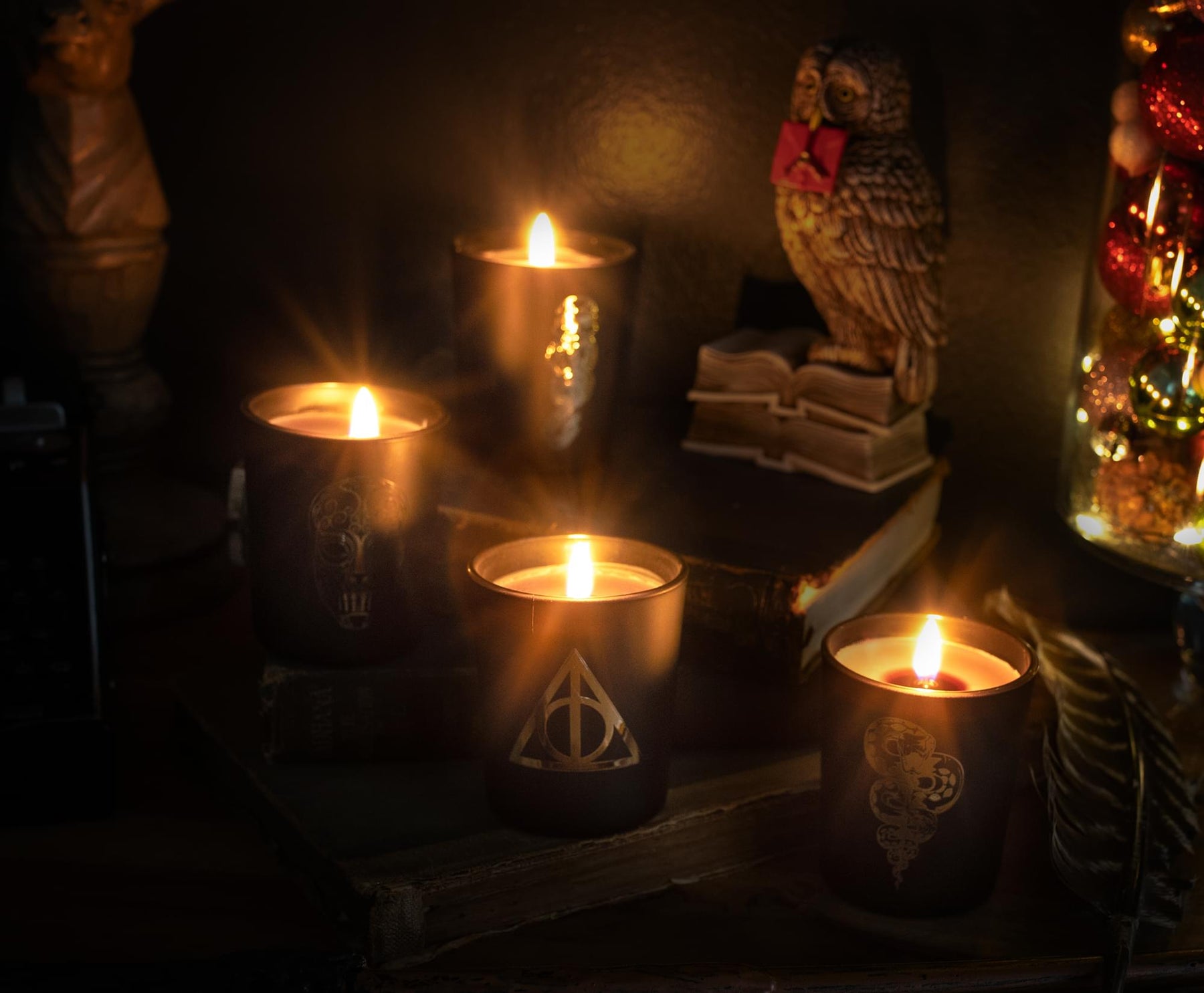 Harry Potter Dark Arts Scented Soy Wax Candle Collection | Set of 4