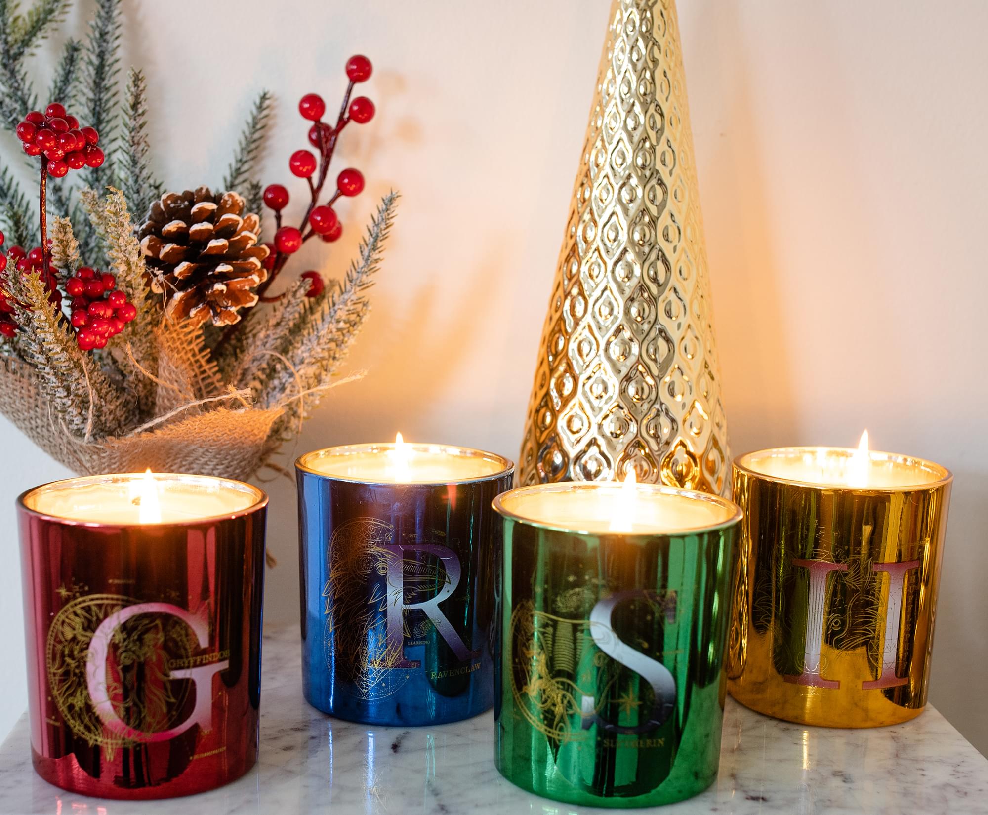 Harry Potter Hogwarts House 4-Piece Soy Candle Set