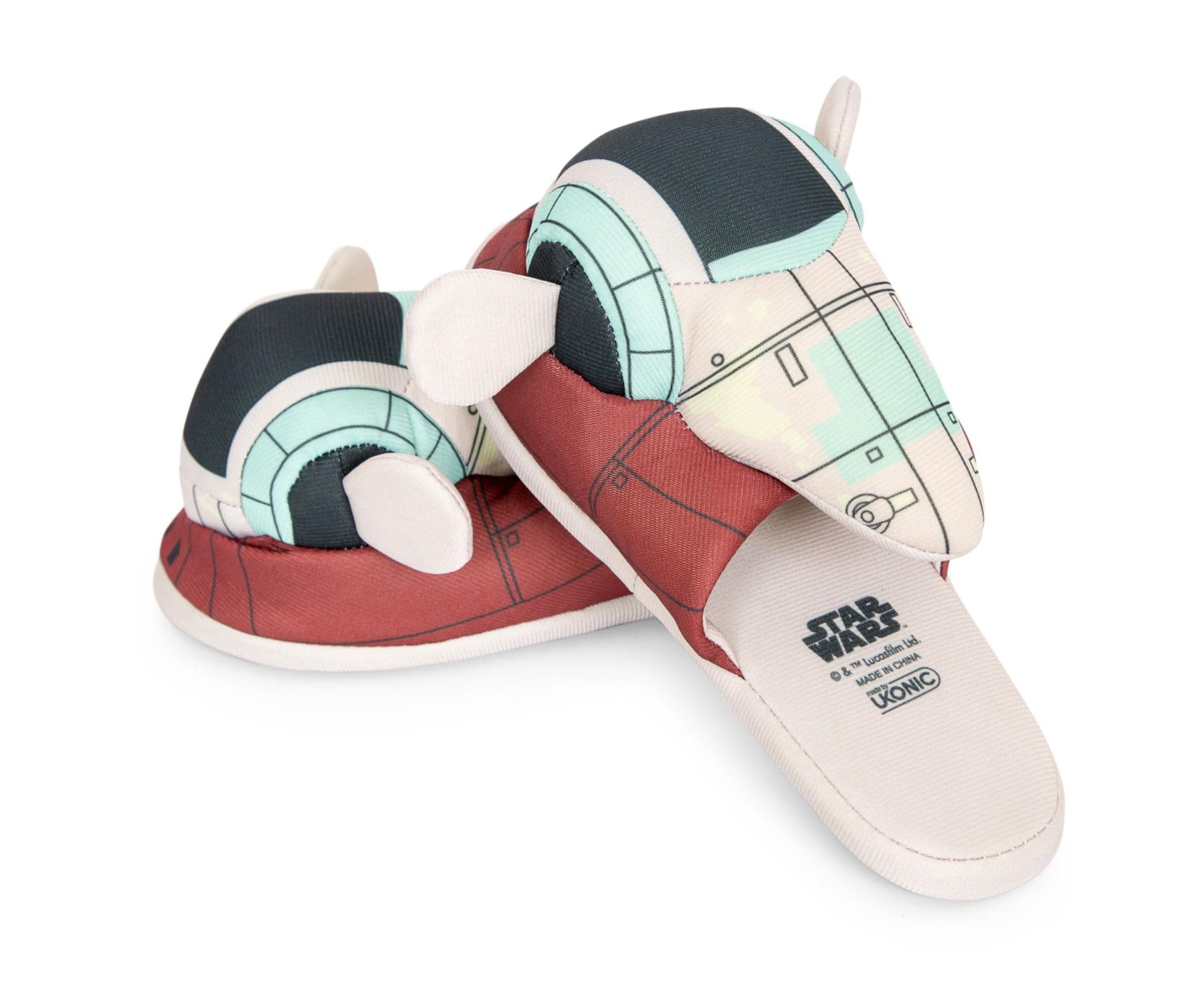 Star Wars Boba Fett Firespray Gunship Unisex Slippers for Adults