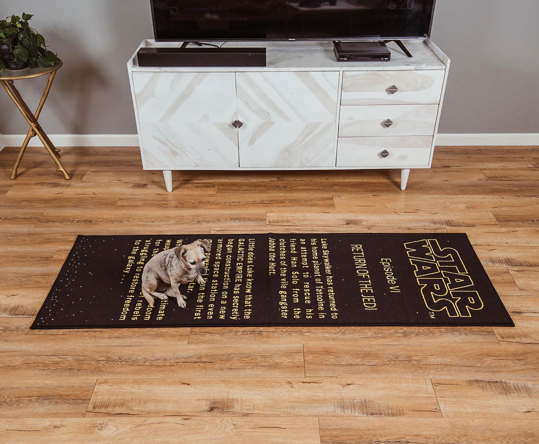Star Wars: Return of the Jedi Title Crawl Printed Area Rug | 27 x 77 Inches