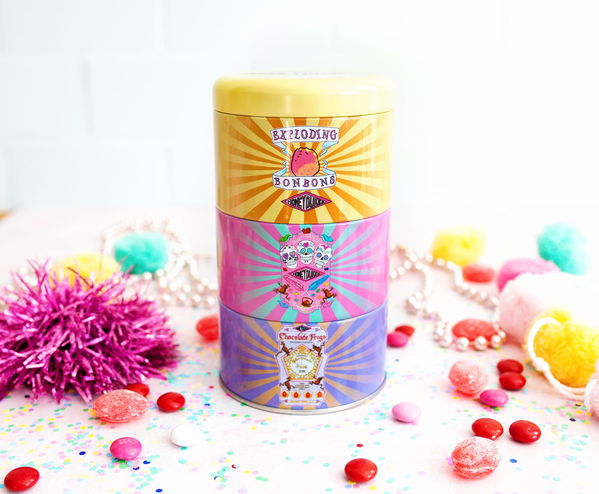Harry Potter Honeydukes Stacking Tins of Scented Soy Wax Candles | Set of 3