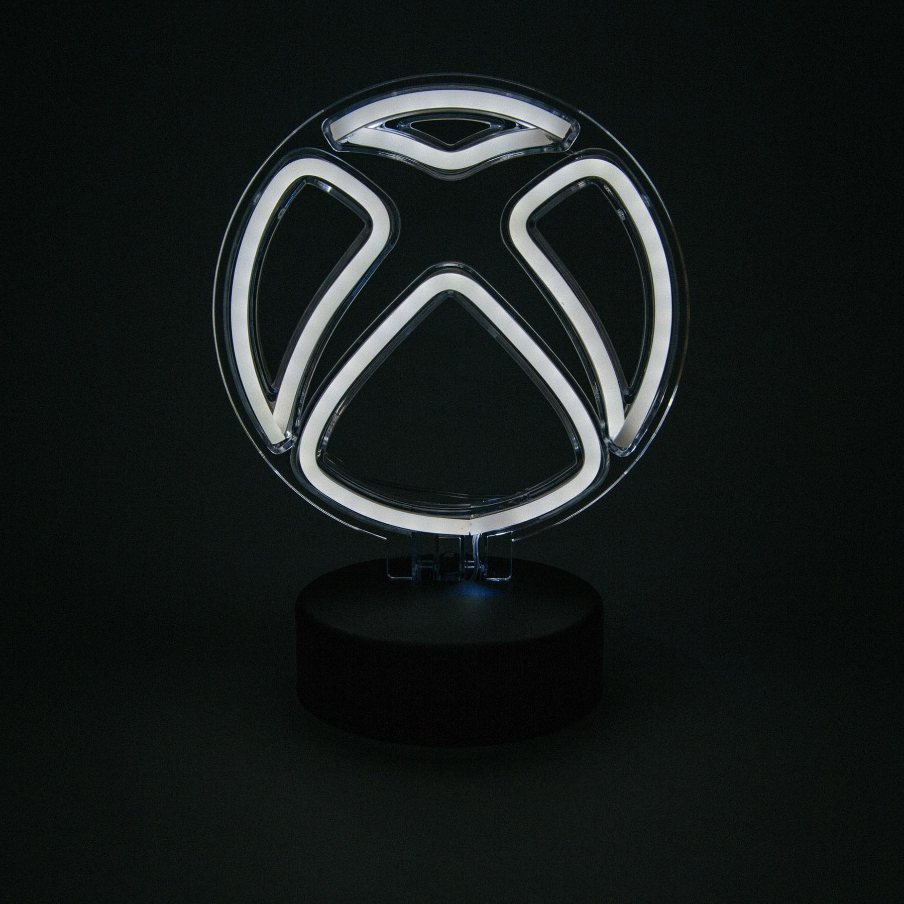 Xbox Logo Battery-Powered White Neon Desk Lamp Light | 9 Inches Tall