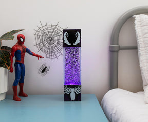 Marvel Spider-Man Venom Glitter Motion Lamp | 13 Inches Tall