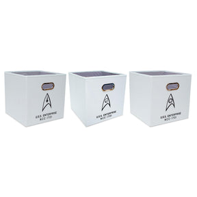 Star Trek: The Original Series NCC-1701 Storage Bin Cube Organizers | Set of 3