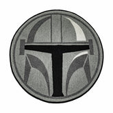 Star Wars: The Mandalorian Helmet Round Area Rug | 52 Inches
