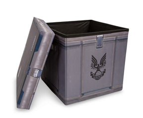 HALO Ammo Crate Storage Bin Cube Organizer with Lid | 15 Inches