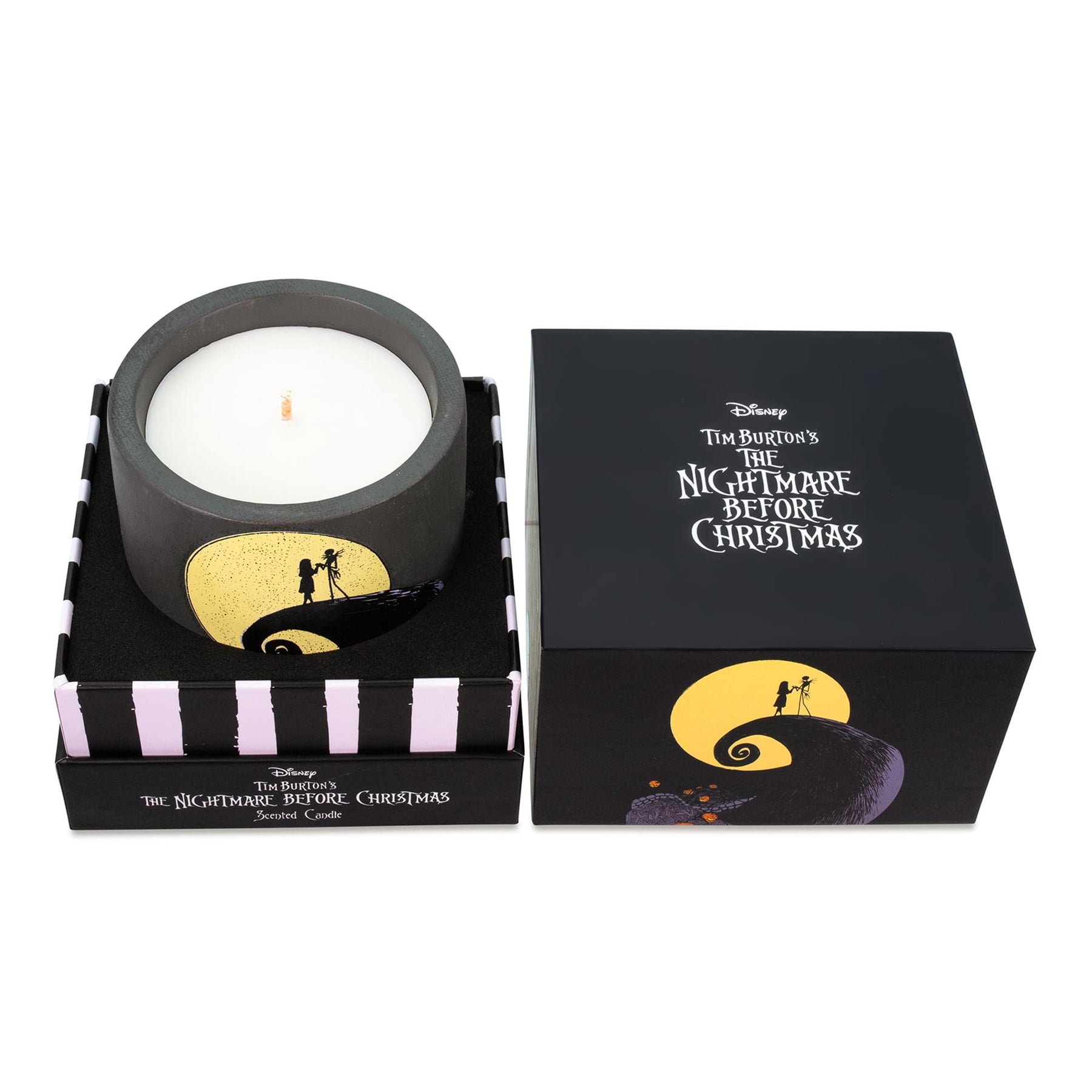Disney The Nightmare Before Christmas 7-Ounce Scented Candle In Concrete Jar