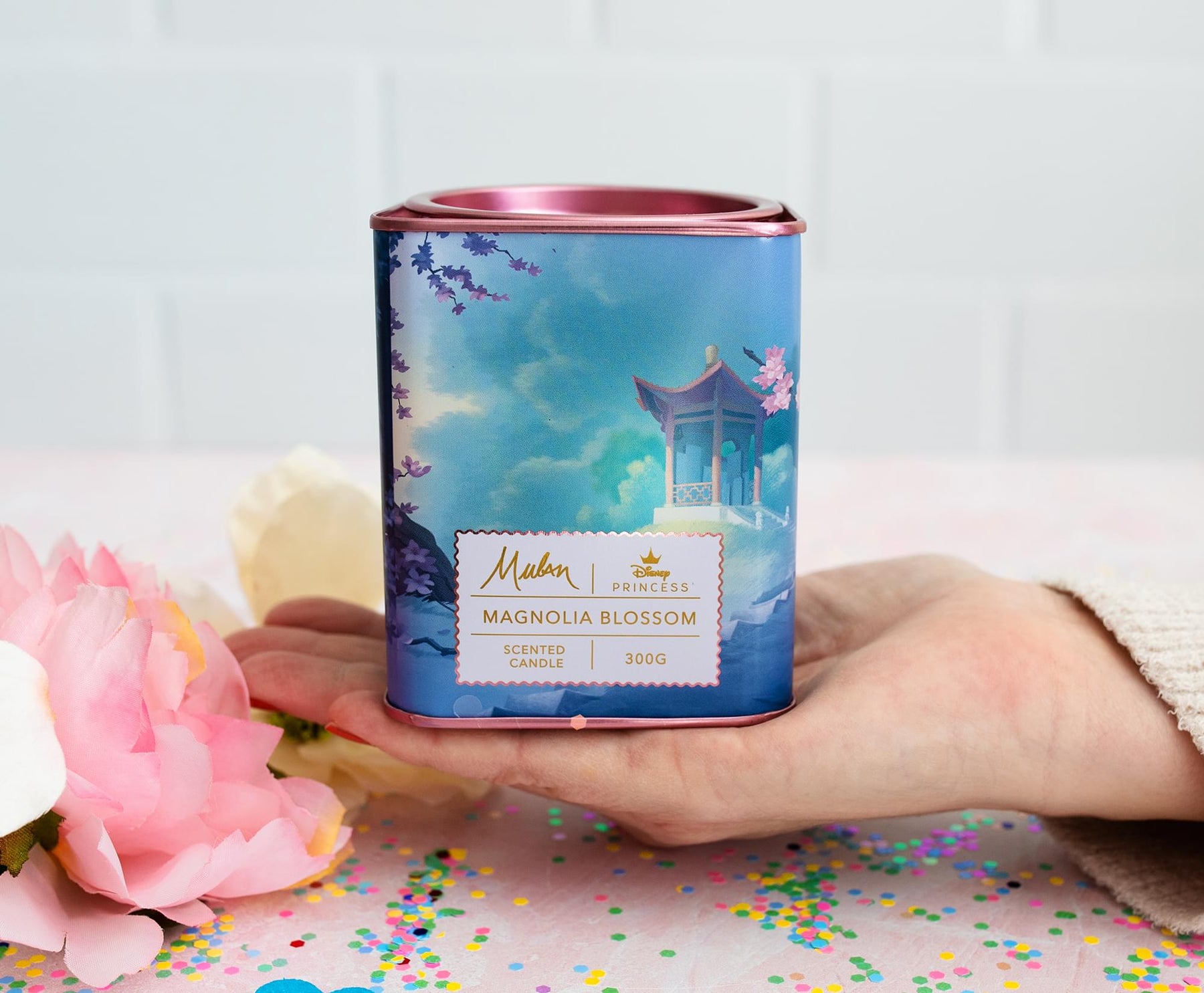 Disney Princess Home Collection 11-Ounce Scented Tea Tin Candle | Mulan