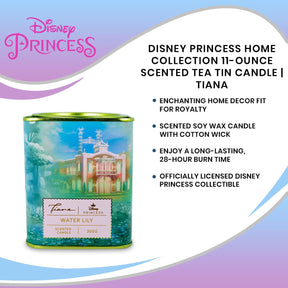 Disney Princess Home Collection 11-Ounce Scented Tea Tin Candle | Tiana
