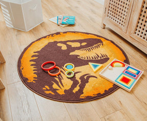 Jurassic World Logo 39-Inch Round Area Rug