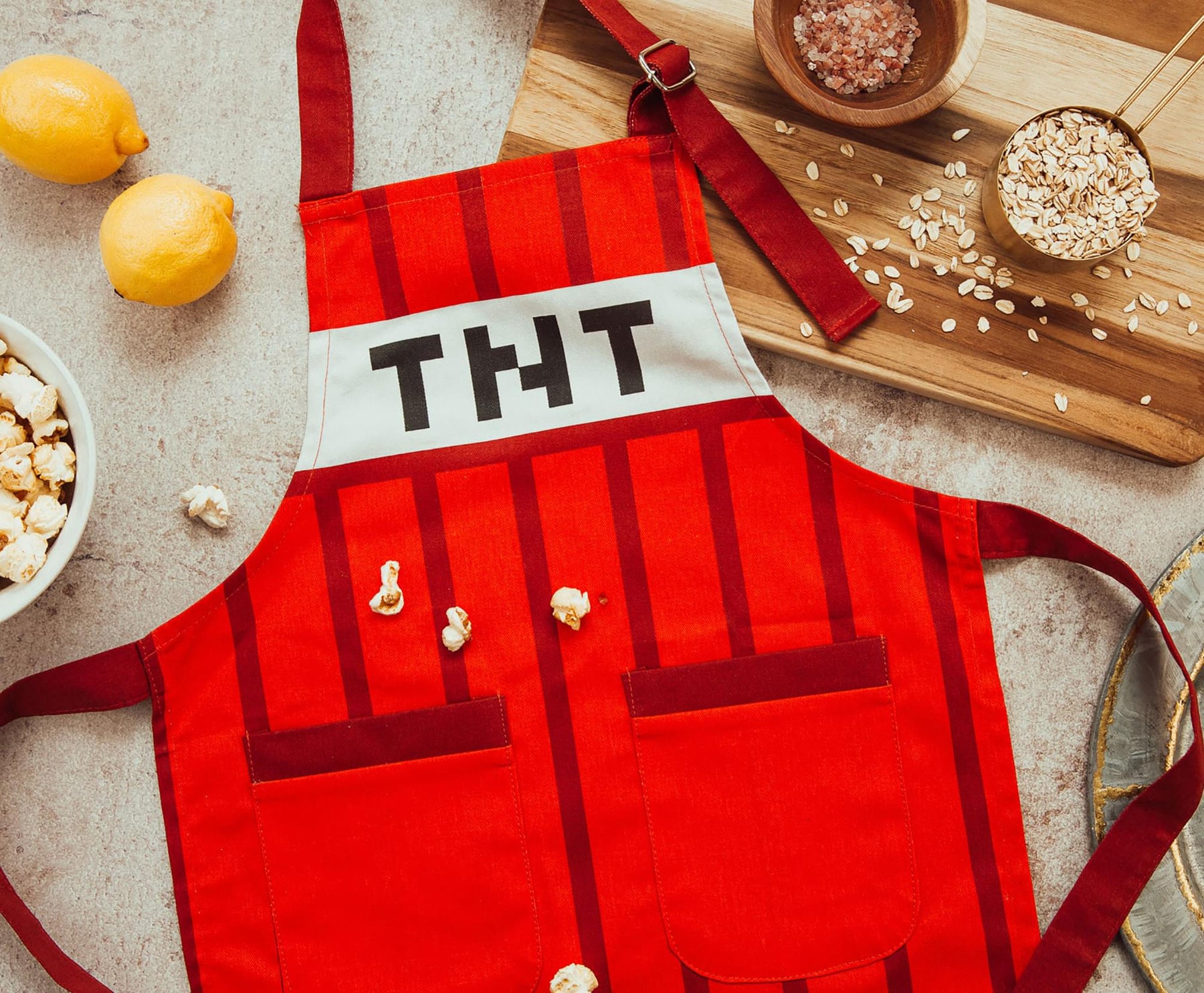 Minecraft Red TNT Youth Kitchen Cooking Apron