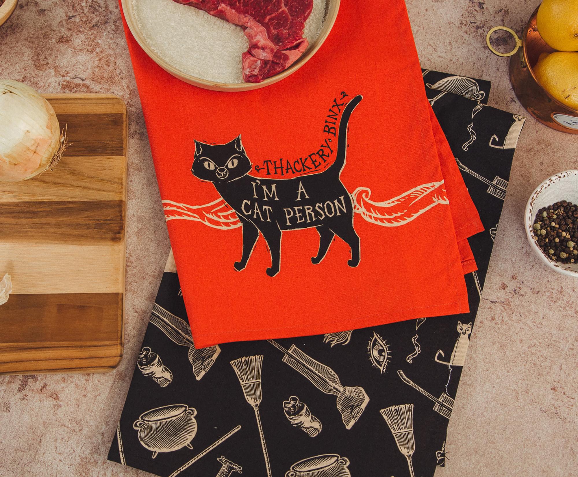 Disney Hocus Pocus Black Kitchen Hand Towels | Set of 2