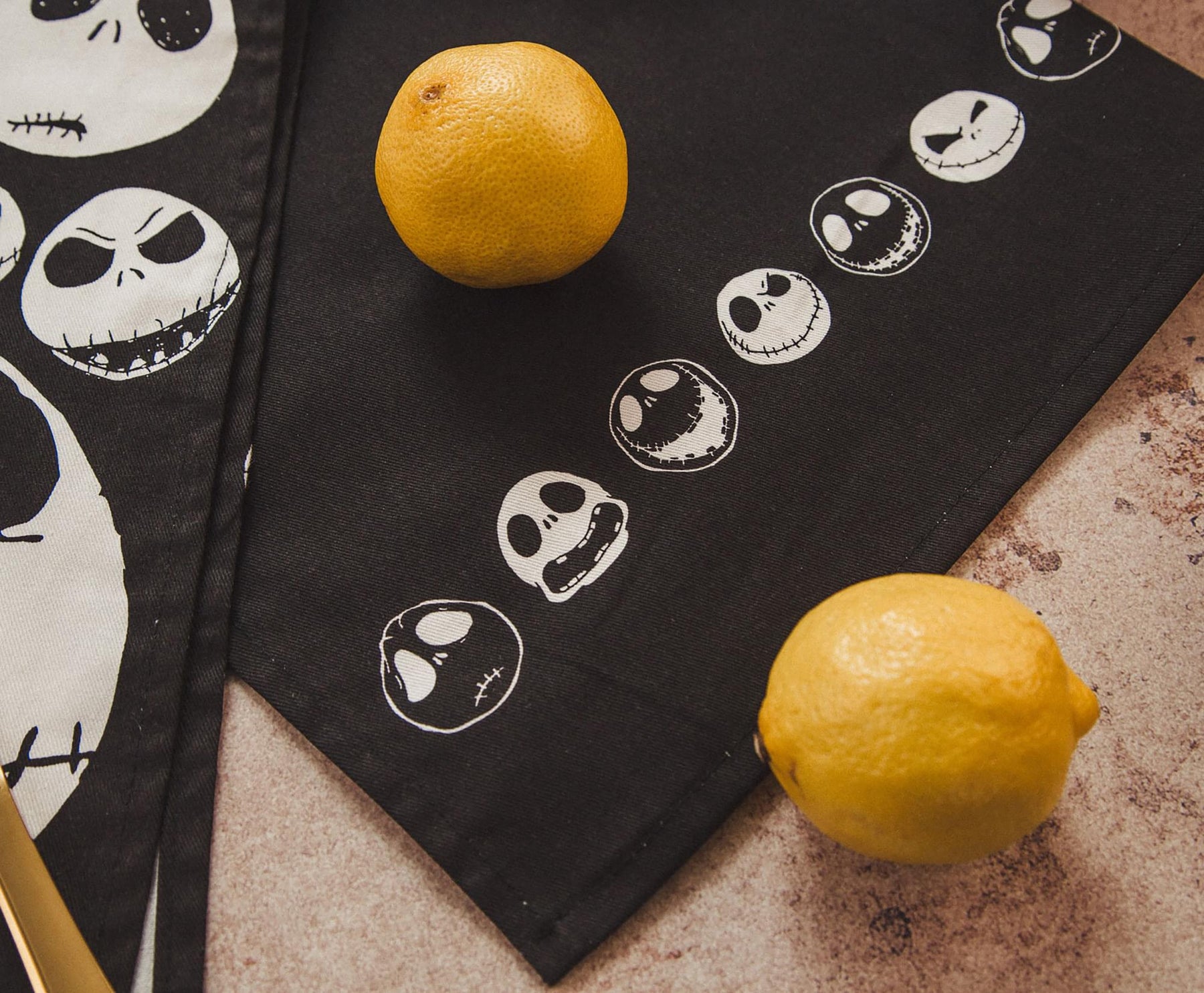 Disney The Nightmare Before Christmas Jack Skellington Faces Kitchen Towel Set