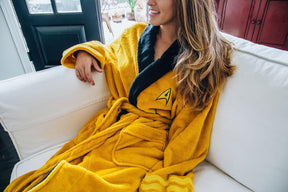Star Trek Captain Kirk Bathrobe for Adults | One Size Fits Most