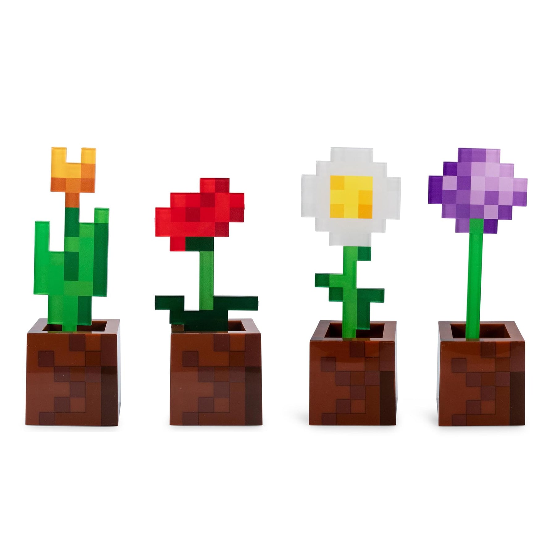 Minecraft 2-Piece Flower Pot Mood Light Bundle