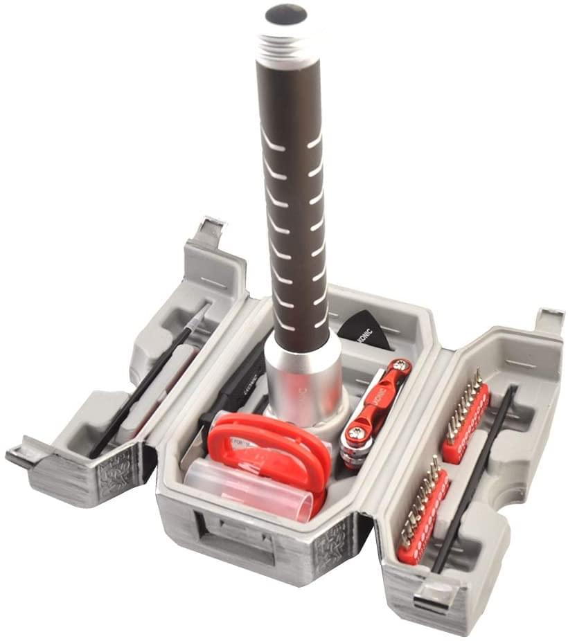 Marvel Avengers Thor's Hammer 30-Piece Tool Set | Mjolnir Toolbox All-In-One Kit