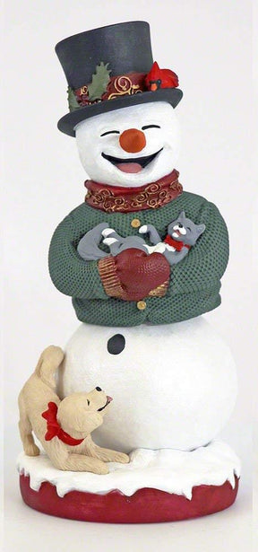 Snowman 8-Inch Resin BobbleHips