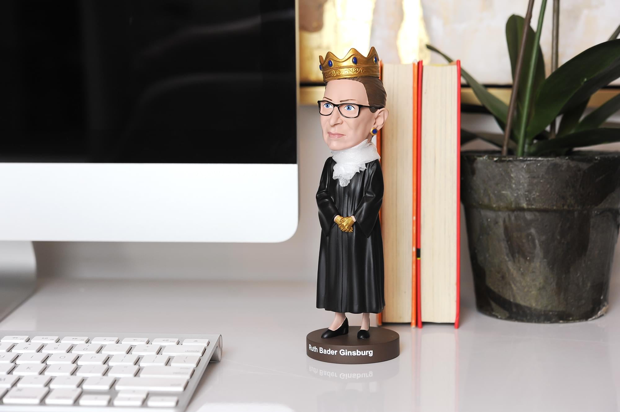 Royal Bobbles Notorious R.B.G. Ruth Bader Ginsburg Bobblehead | 8 Inches Tall