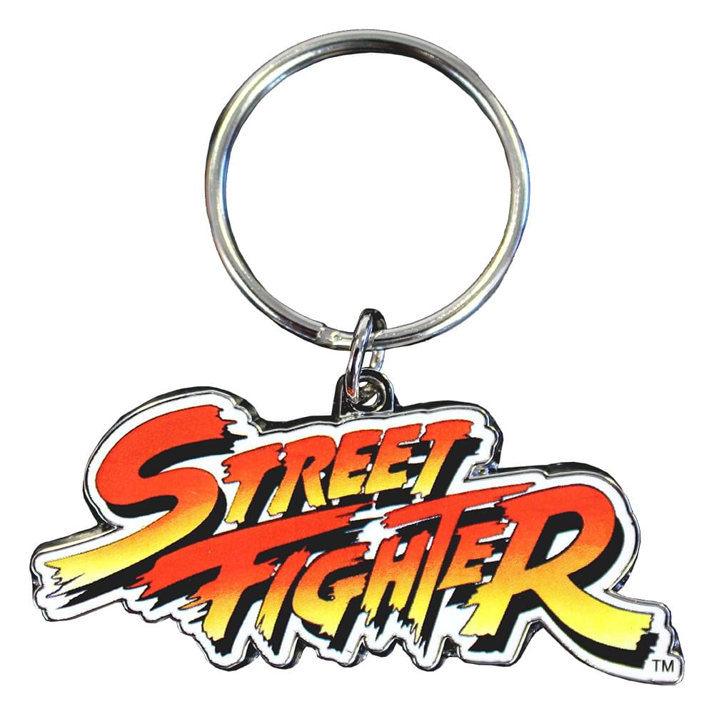 Street Fighter Classic Logo Enamel Metal Key Ring
